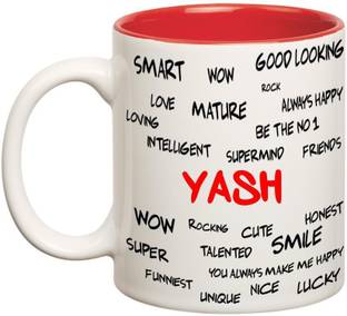 Huppme Good Personality Yash Inner Red Ceramic Coffee Mug Price In India Buy Huppme Good Personality Yash Inner Red Ceramic Coffee Mug Online At Flipkart Com Yash name meaning, hindu baby boy name yash meaning,etymology, history, presonality details. huppme good personality yash inner red ceramic coffee mug