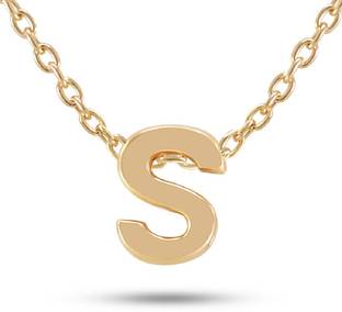 stylish teens gorgeous alphabet s letter heart locket with chain