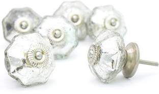 Casa Decor Pack Of 6 Diamond Crystal Blue Glass Melon Dresser