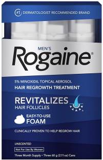 Rogaine Men S Hair Loss Thinning Treatment Minoxidil Foam Three Month  Supply Reviews: Latest Review of Rogaine Men S Hair Loss Thinning Treatment  Minoxidil Foam Three Month Supply | Price in India |