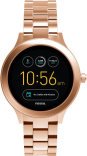 fossil q wander rose gold smartwatch
