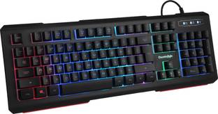 Cosmic Byte CB GK 02 Corona Wired 7 Color R GB backlit with Effects, Anti Ghosting Wired USB Gaming Keyboard