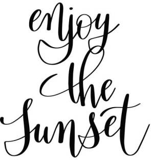 Posters | enjoy the sunset Printed Poster | funny poster | Posters for room  Inspirational posters Motivational posters Funny quotes posters| Posters  with quotes by 100yellow- White Paper Print - Decorative posters