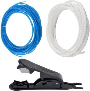 Aameria RO Pipe Tubing 1/4" White (5 mtr) + Blue (5mtr) + Pipe Cutter Media Filter Cartridge