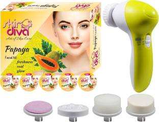 SkinDiva Papaya Facial Kit-80g With Face Massager