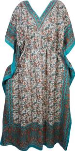 Indiatrendzs Printed Light Viscose Women Kaftan