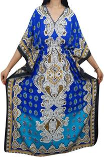 Indiatrendzs Printed Light Viscose Women Kaftan