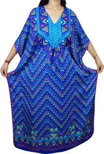 Indiatrendzs Printed Light Viscose Women Kaftan