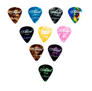 20 x da WA elegantes colores Celuloide Guitar Picks púas para guitarra Bass 0,46 mm 