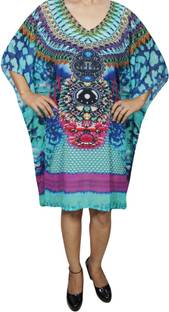 Indiatrendzs Printed Poly Georgette Women Kaftan