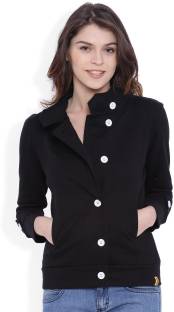 Campus Sutra Full Sleeve Solid Women's Jacket