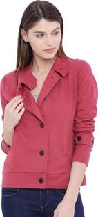 Campus Sutra Full Sleeve Solid Women's Jacket