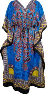 Indiatrendzs Printed Light Viscose Women's Kaftan