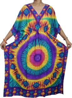 Indiatrendzs Printed Light Viscose Women's Kaftan