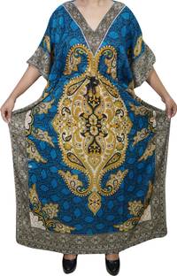 Indiatrendzs Printed Light Viscose Women Kaftan