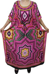 Indiatrendzs Printed Light Viscose Women Kaftan