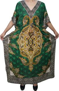 Indiatrendzs Printed Light Viscose Women's Kaftan