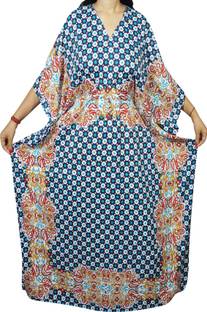 Indiatrendzs Printed Light Viscose Women Kaftan