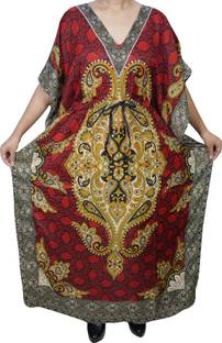 Indiatrendzs Printed Light Viscose Women Kaftan