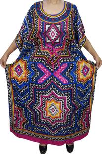 Indiatrendzs Printed Light Viscose Women Kaftan