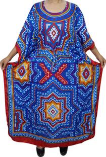 Indiatrendzs Printed Light Viscose Women Kaftan