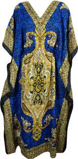 Indiatrendzs Printed Cotton Women's Kaftan