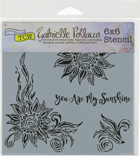 6 by 6 Crafters Workshop Cabbage Roses Crafters Workshop Template