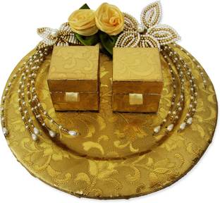 Decorative Platter Dancing Couple Engagement Ring Platter Wooden