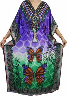 Indiatrendzs Printed Viscose Women's Kaftan