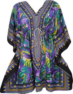 Indiatrendzs Printed Viscose Women's Kaftan