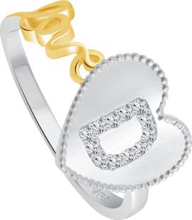 Vighnaharta Valentine Love D Alphabet In Rose For Girls And Women Vfj1281rose12 Alloy Cubic Zirconia Gold Plated Ring Price In India Buy Vighnaharta Valentine Love D Alphabet In Rose For