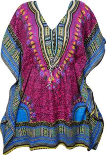 Indiatrendzs Casual Kimono Sleeve Printed Women Pink Top