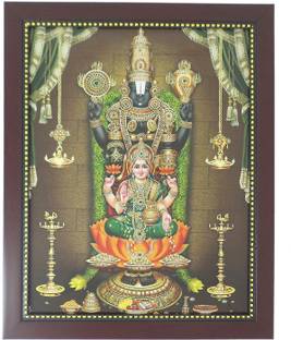 R S Exports Lord Balaji And Ashta Lakshmi Photo Frame 34 Cm X 34