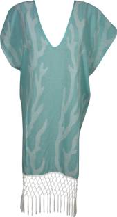 Indiatrendzs Embroidered Cotton Women Kaftan