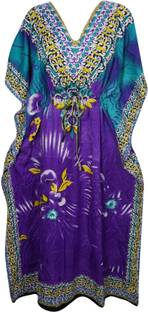 Indiatrendzs Printed Light Viscose Women's Kaftan