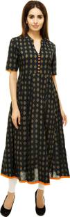 Mokshi Geometric Print Women's Anarkali Kurta