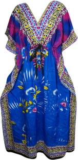 Indiatrendzs Printed Light Viscose Women's Kaftan