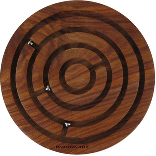 BASSK 36 Obstacles Mini Labyrinthe sphérique 3D Labyrinthe Magique Boule Puzzle Jouet chaîne Porte-clés 