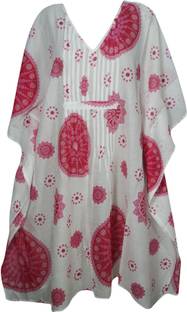 Indiatrendzs Printed Cotton Women's Kaftan