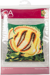 Orchidea Football Bear Cushion Cross Stitch Kit