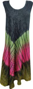 Indiatrendzs Women's A-line Multicolor Dress