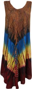 Indiatrendzs Women's A-line Multicolor Dress
