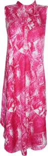 Indiatrendzs Women's A-line Pink Dress