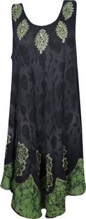 Indiatrendzs Women A-line Multicolor Dress