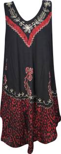 Indiatrendzs Women A-line Multicolor Dress