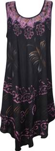 Indiatrendzs Women A-line Black Dress