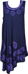 Indiatrendzs Women A-line Purple Dress