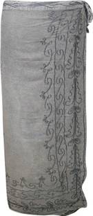 Indiatrendzs Printed Women Wrap Around Grey Skirt
