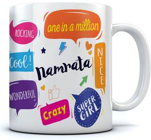 Ramposh Namrata Name Printed Ceramic Coffee 350 Ml Best Gift For Birthday Ceramic Mug Price In India Buy Ramposh Namrata Name Printed Ceramic Coffee 350 Ml Best Gift For Birthday Ceramic Mug Online