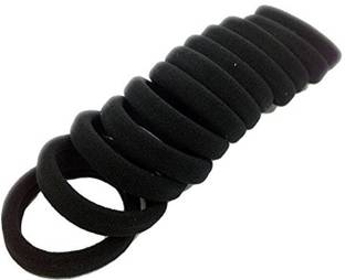 Keen 500 Black Rubber Band Elastic Silicone Hair Ties Hair